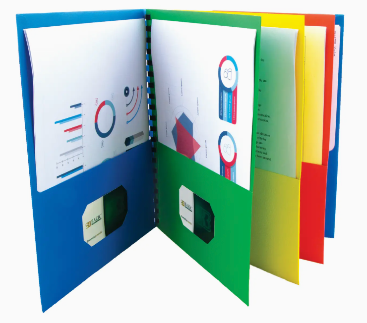 Pocket Folder Portfolio Organizer (8-Pocket)