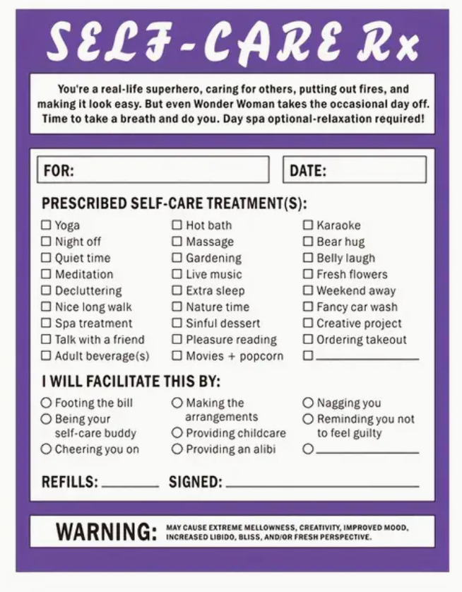 Self-Expression Sticky Notes (Self Care Rx)