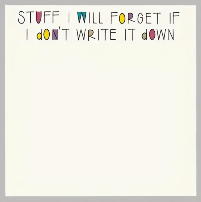 Notepad (Stuff I Will Forget-Mini)