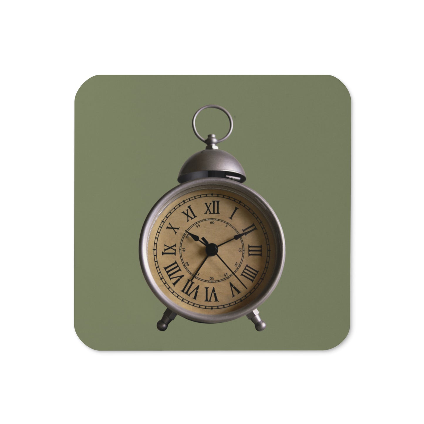 Cork-back Coaster (Vintage Clock)