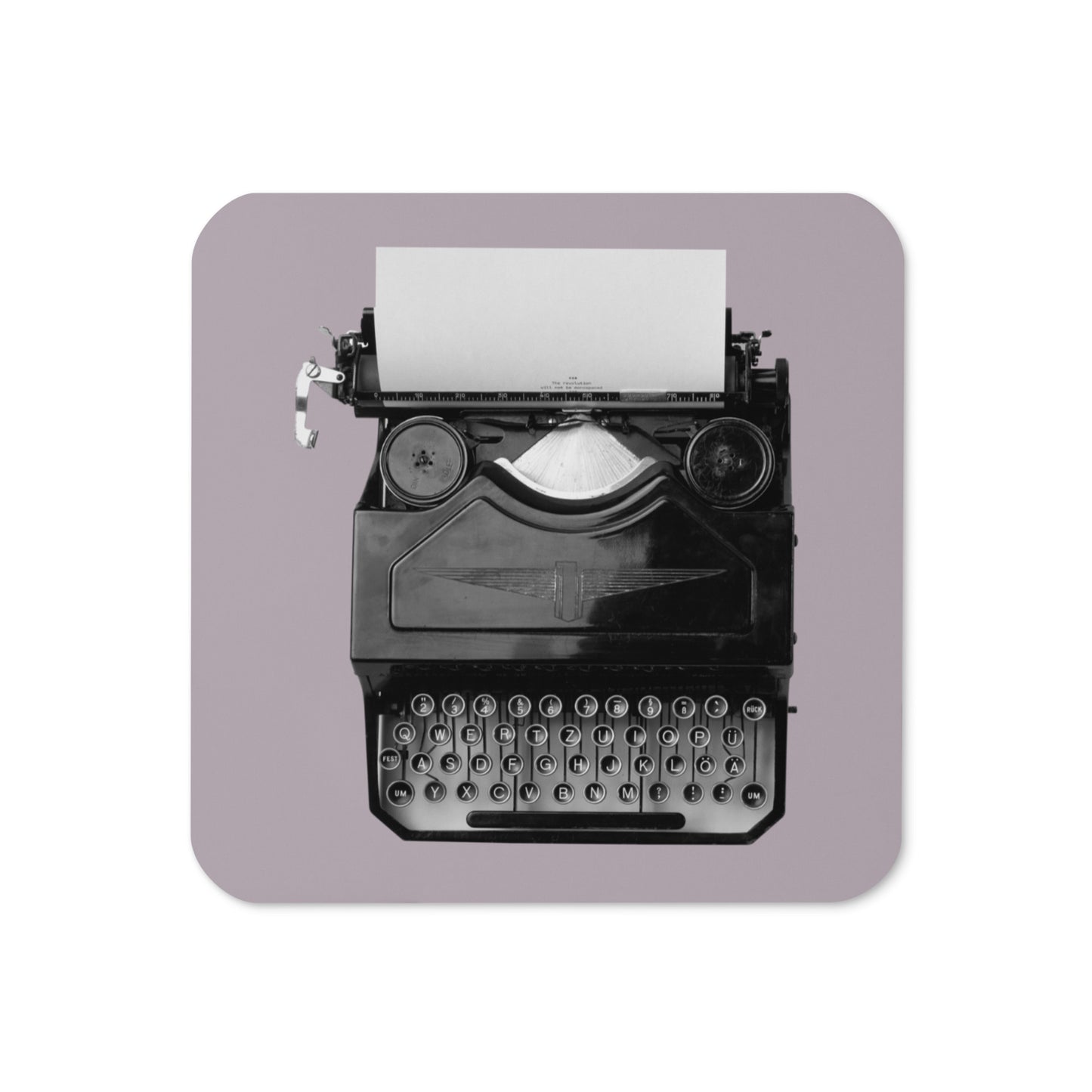 Cork-back Coaster (Vintage Typewriter)
