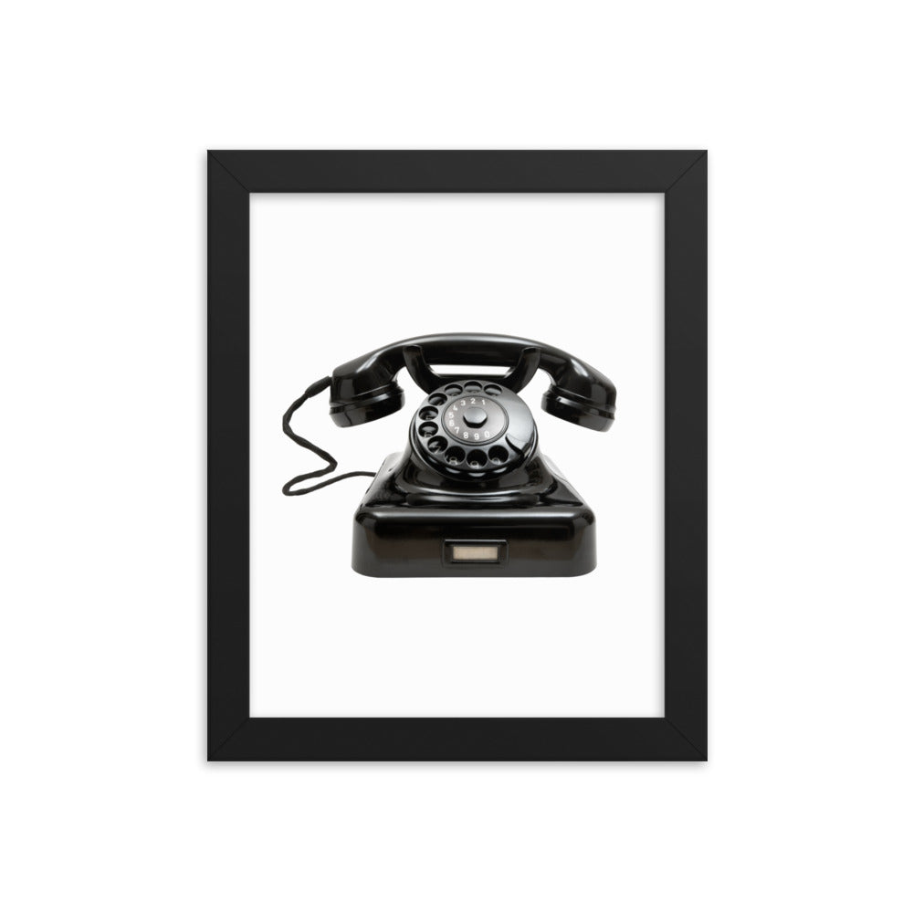 Framed Poster (Vintage Telephone)