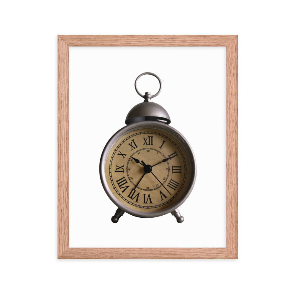 Framed Poster (Vintage Clock)