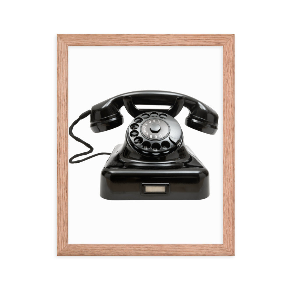 Framed Poster (Vintage Telephone)