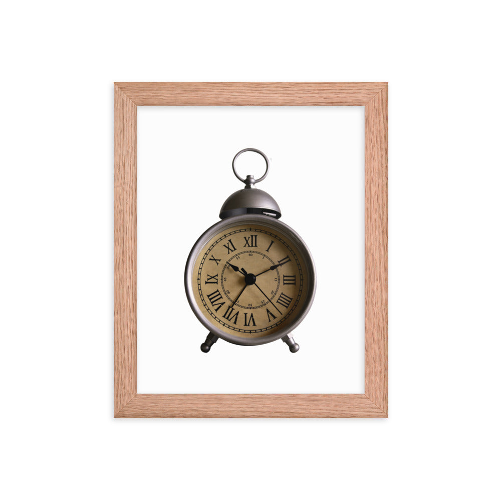 Framed Poster (Vintage Clock)