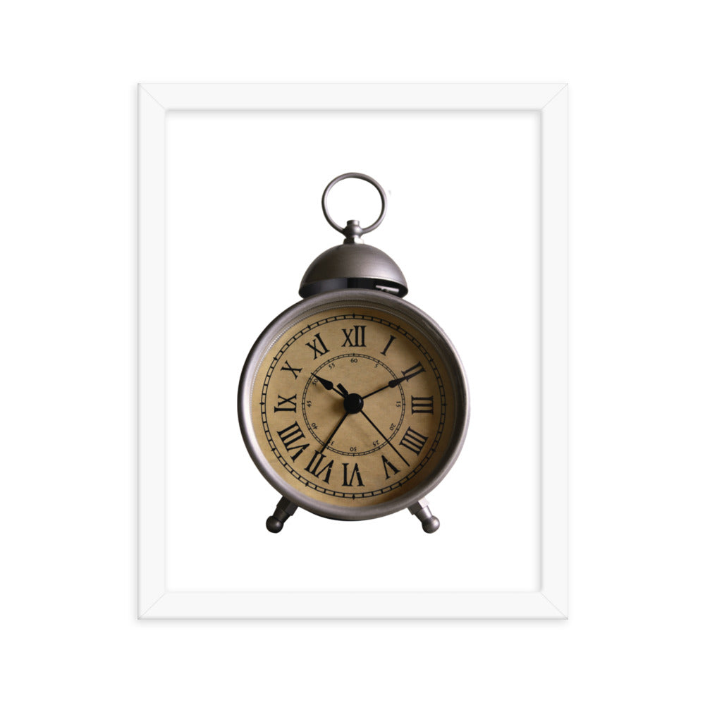 Framed Poster (Vintage Clock)