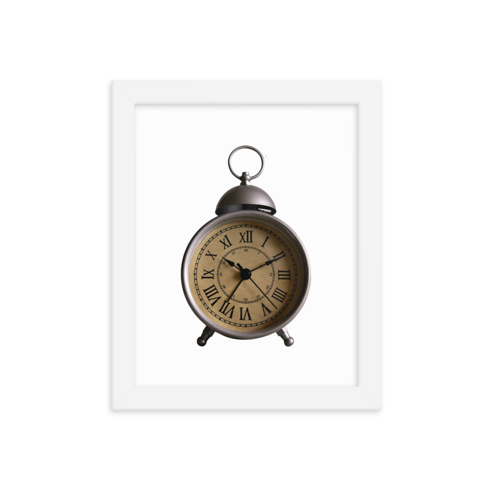 Framed Poster (Vintage Clock)