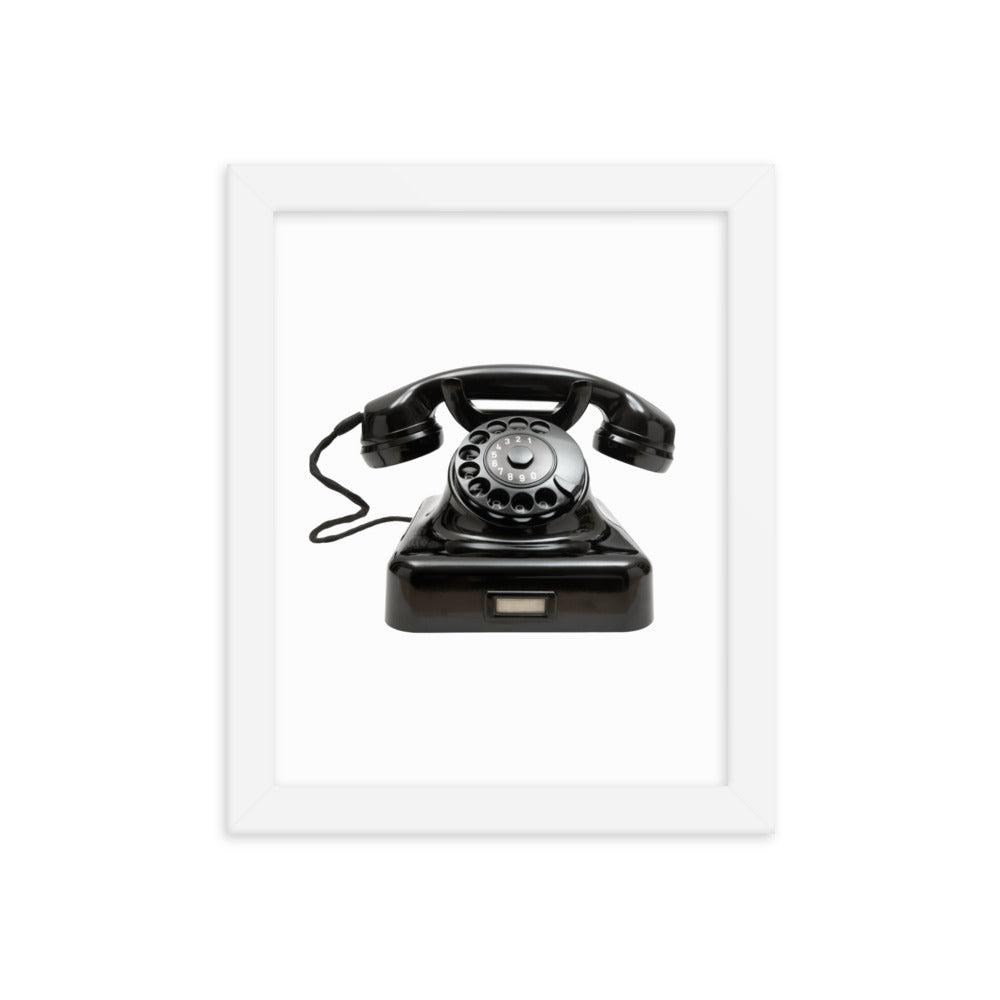 Framed Poster (Vintage Telephone)
