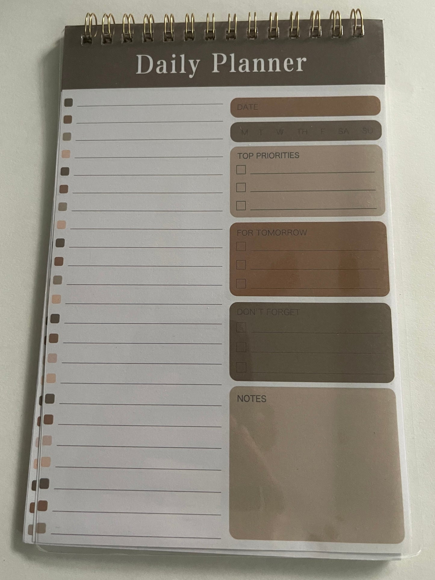 Daily Planner (Multi-Color w/Clear Cover)