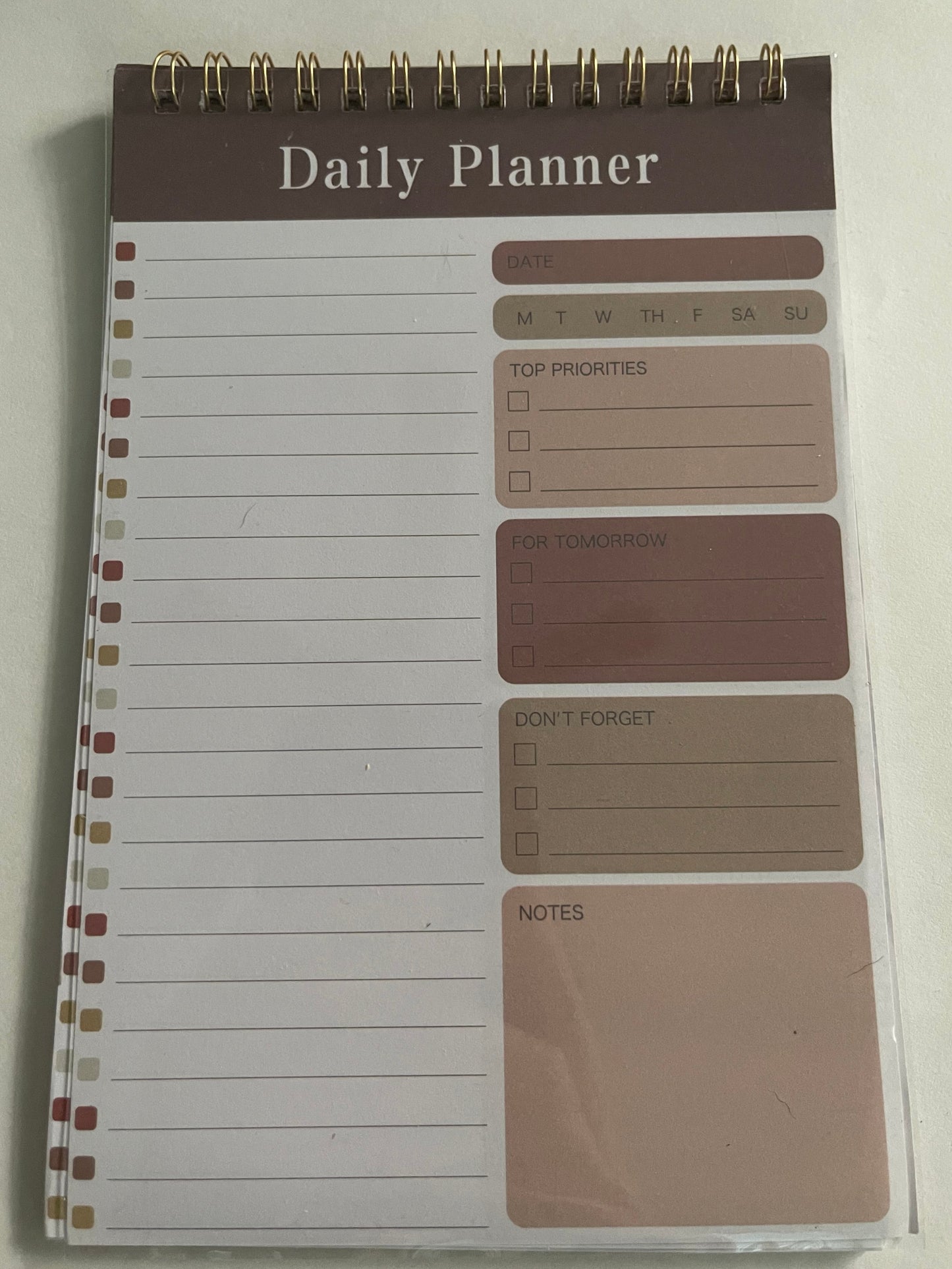 Daily Planner (Multi-Color w/Clear Cover)