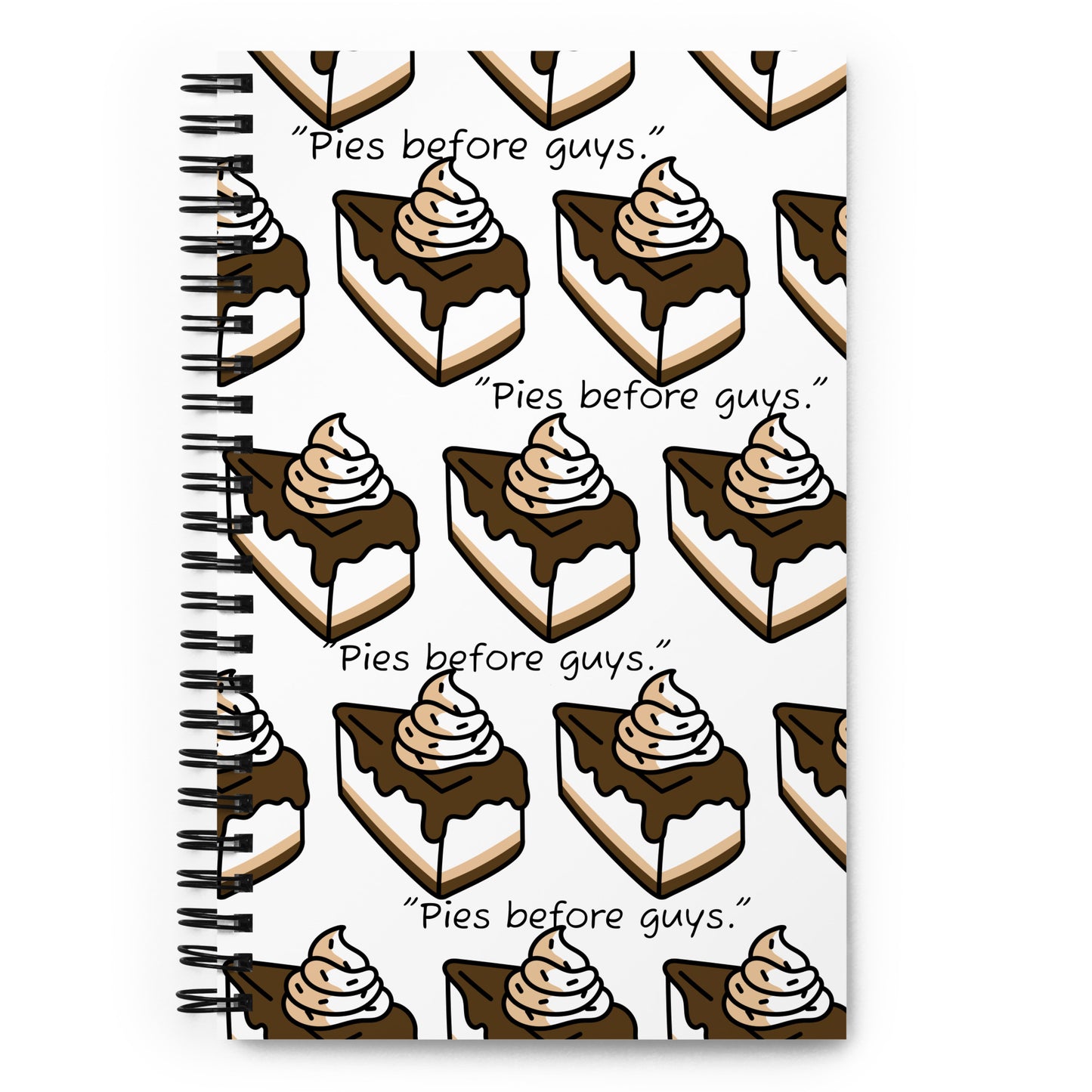 Spiral Notebook (Pies Before Guys)
