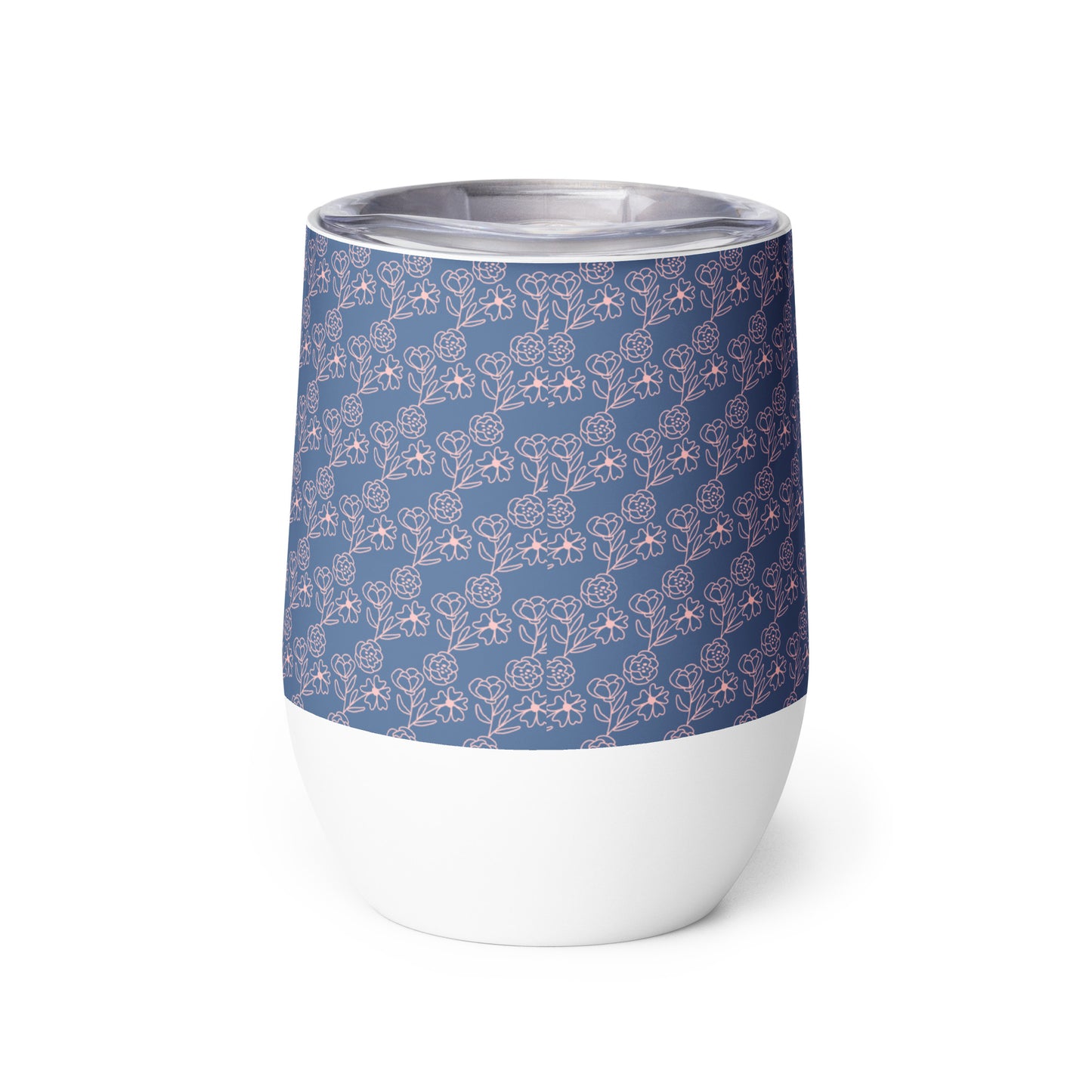 Wine Tumbler (Blue Bouquet)