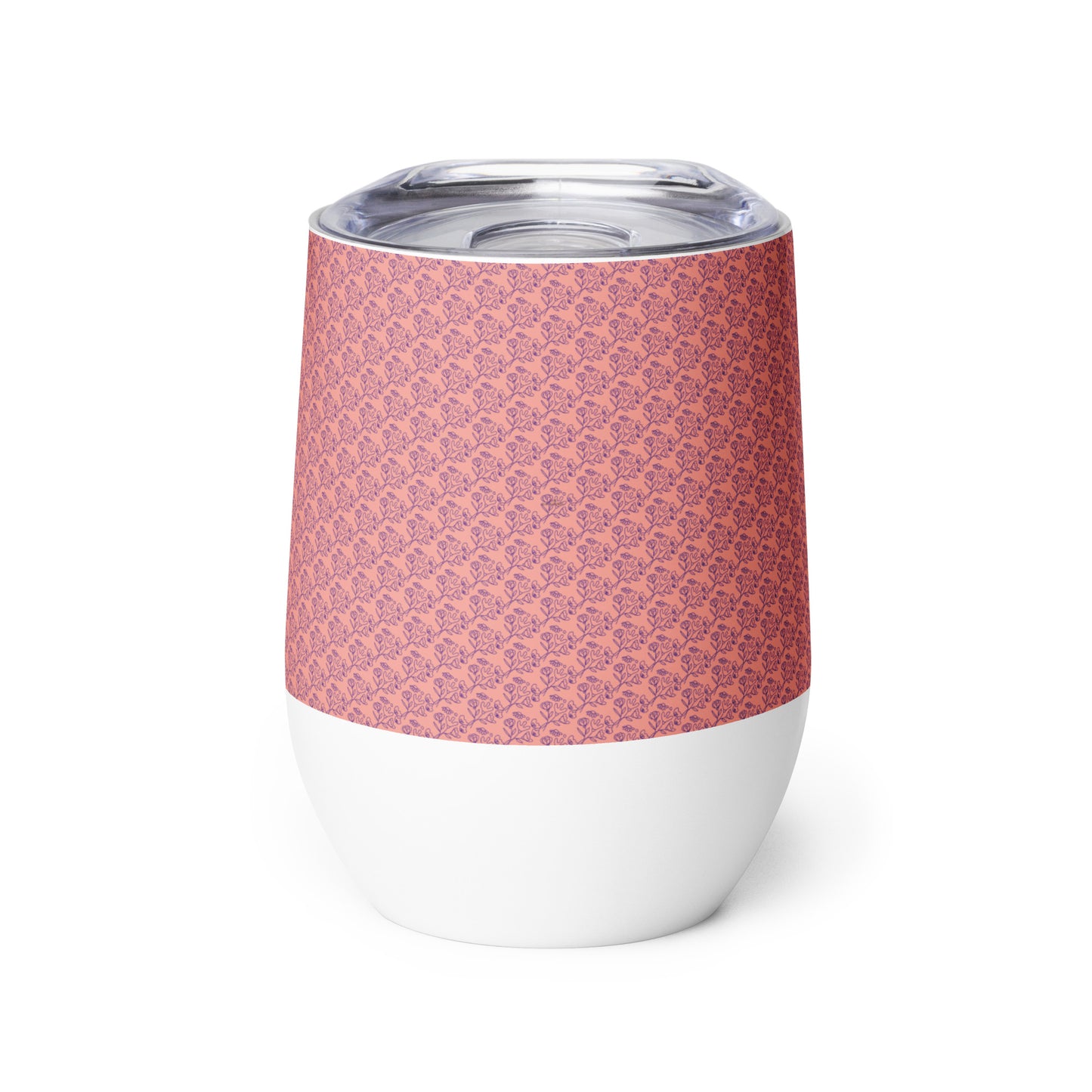 Wine Tumbler (Pink Bouquet)