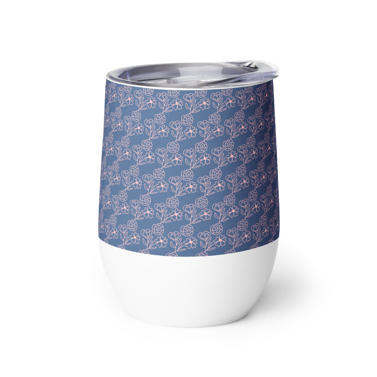 Wine Tumbler (Blue Bouquet)