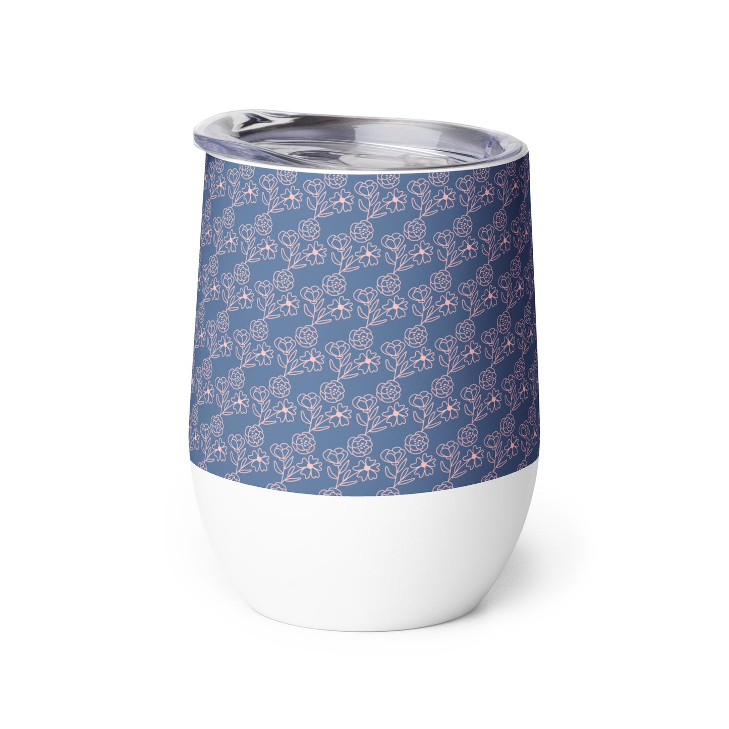 Wine Tumbler (Blue Bouquet)