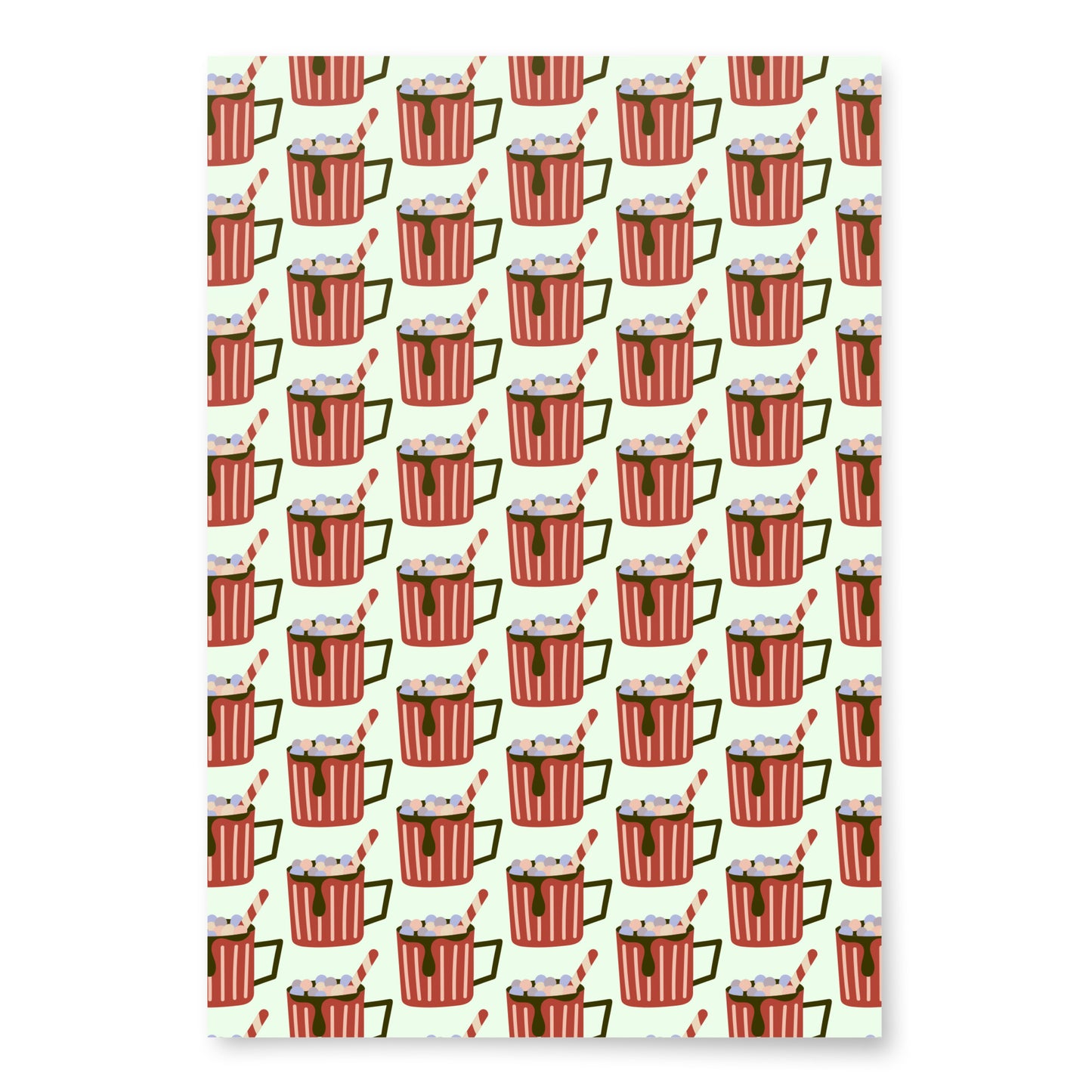 Wrapping Paper Sheets (Green Cocoa)