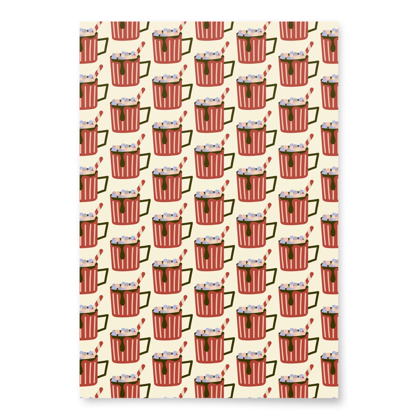 Wrapping Paper Sheets (Yellow Cocoa)