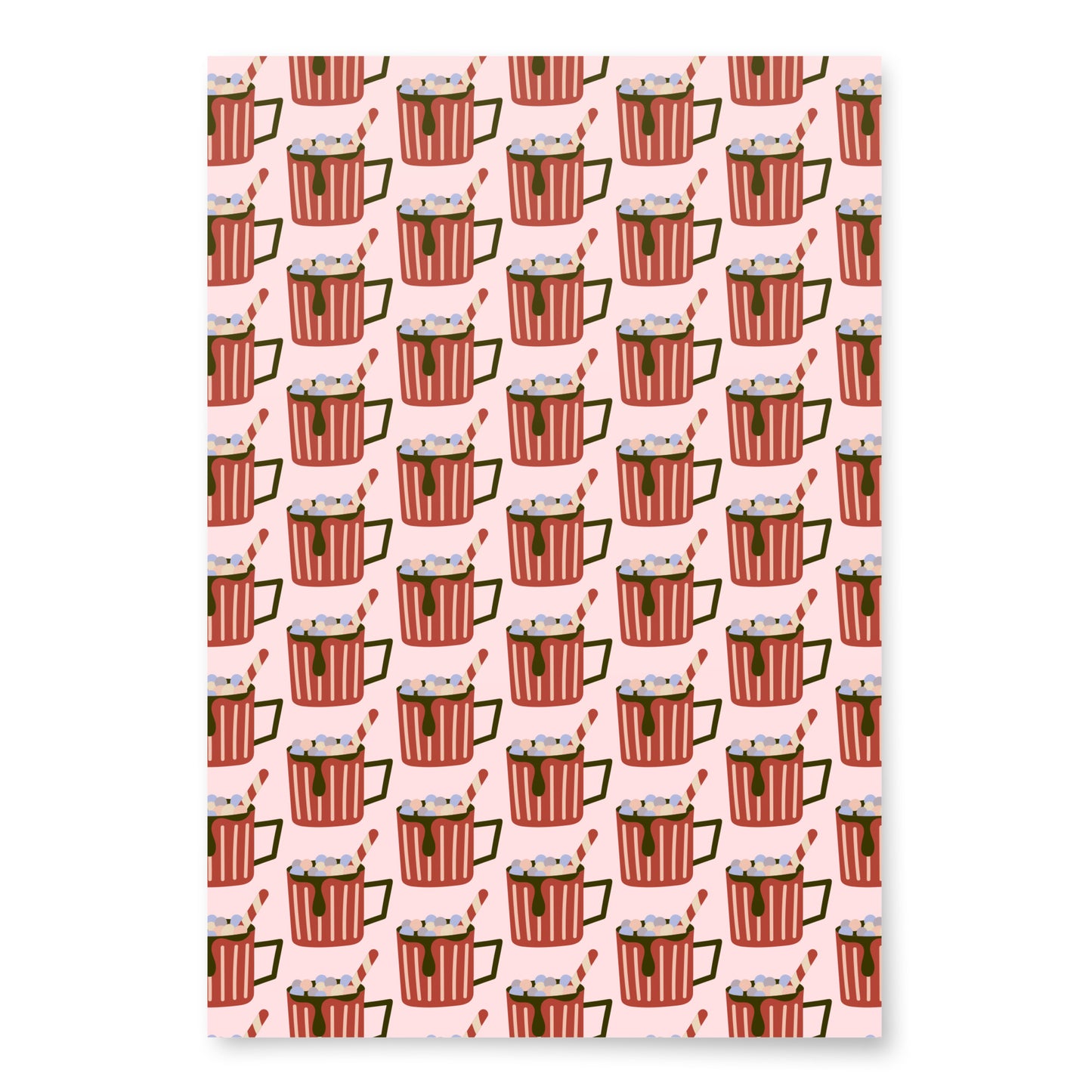 Wrapping Paper Sheets (Pink Cocoa)