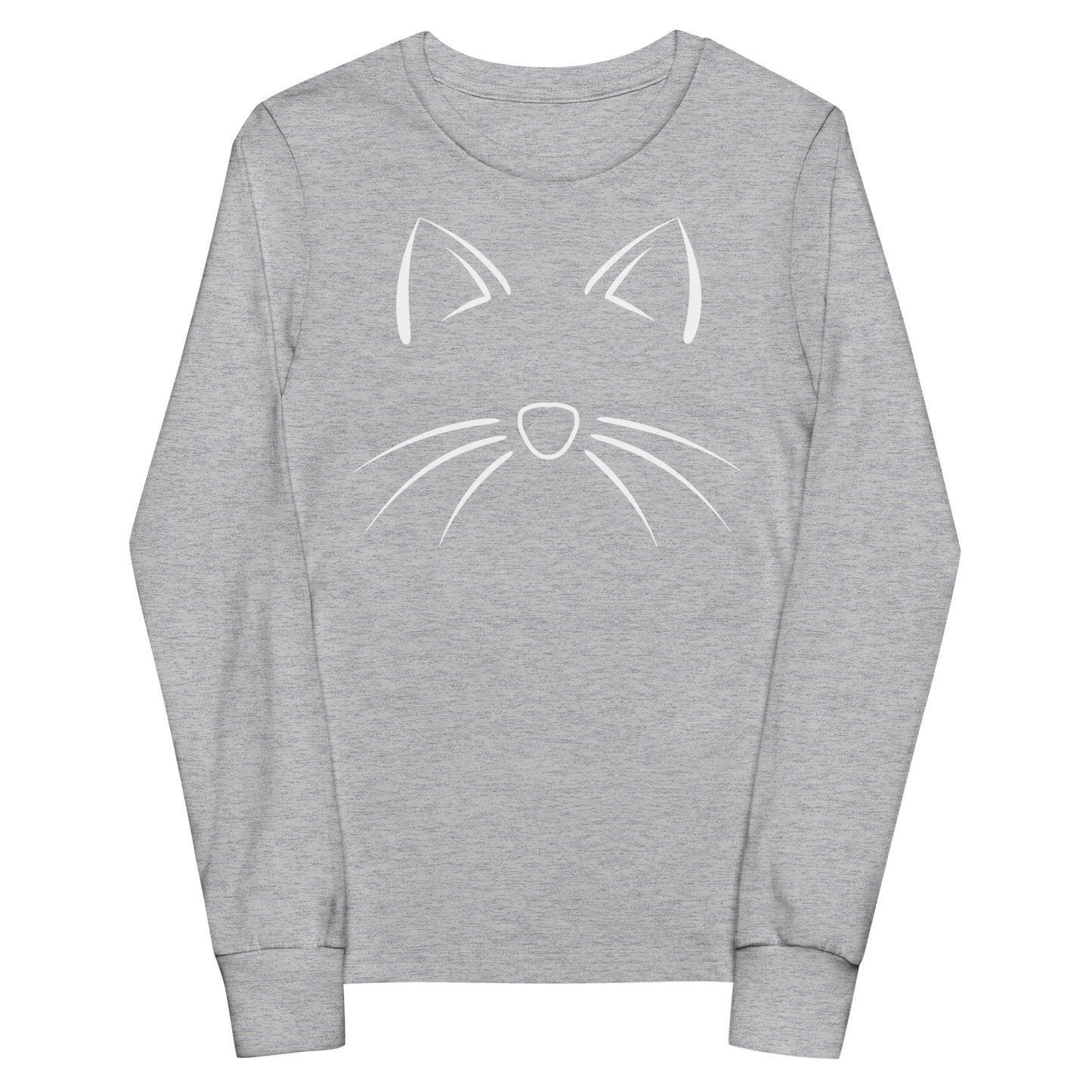 Youth Long Sleeve Tee (Cat Face)