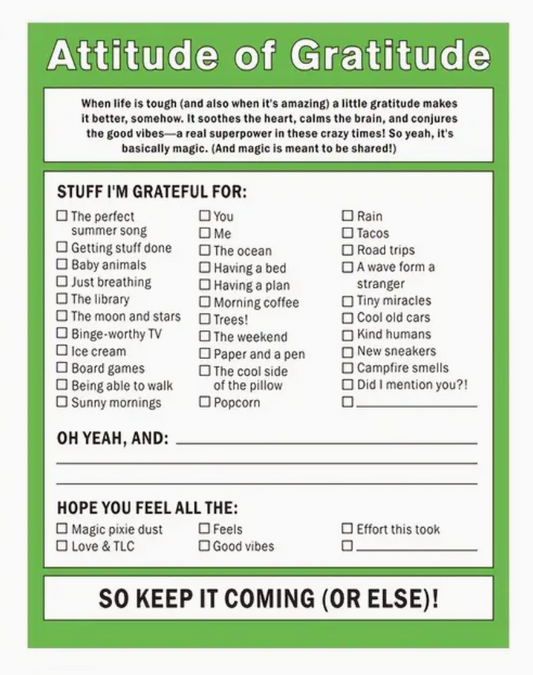 Self-Expression Sticky Notes (Attitude of Grattitude)