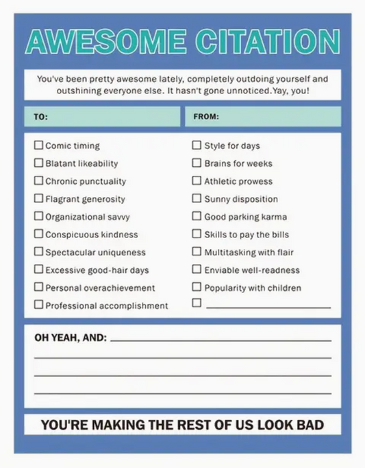 Self-Expression Sticky Notes (Awesome Citation)