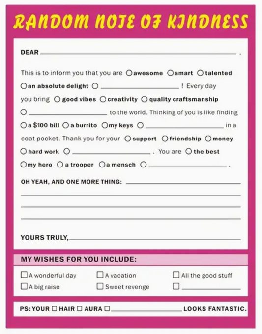 Self-Expression Sticky Notes (Random Note of Kindness)