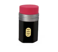 Pencil Sharpener w/Eraser (Black Pencil)