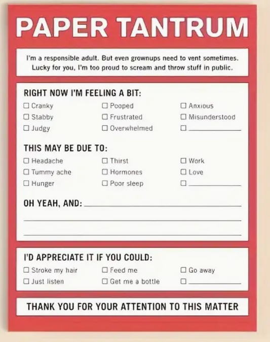 Self-Expression Sticky Notes (Paper Tantrum)