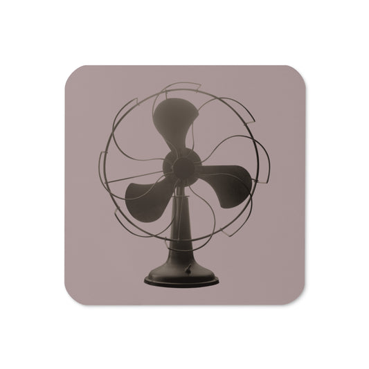 Cork-back Coaster (Vintage Fan)