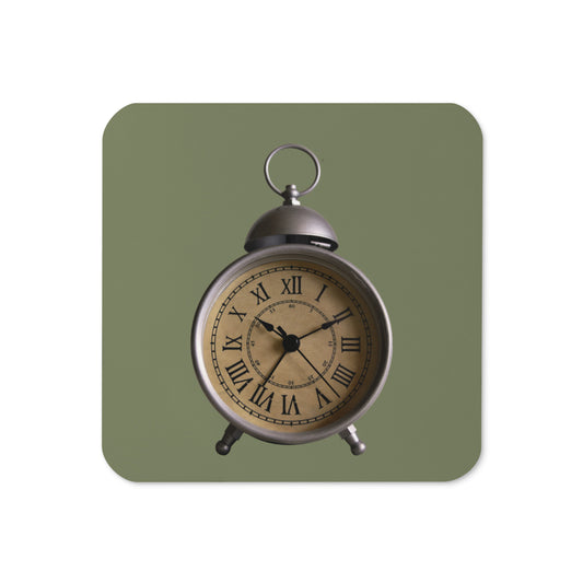 Cork-back Coaster (Vintage Clock)