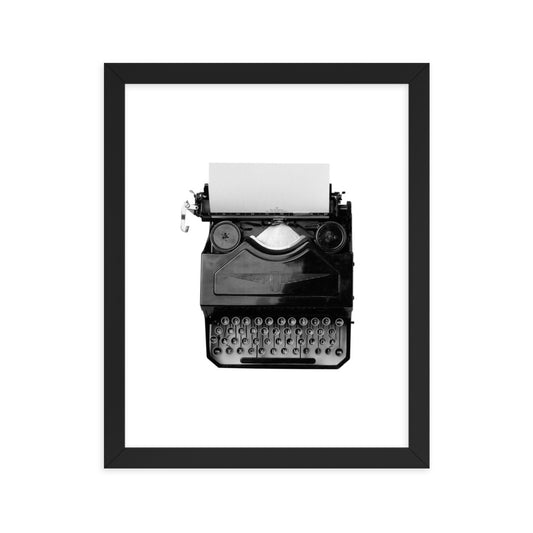 Framed Poster (Vintage Typewriter)