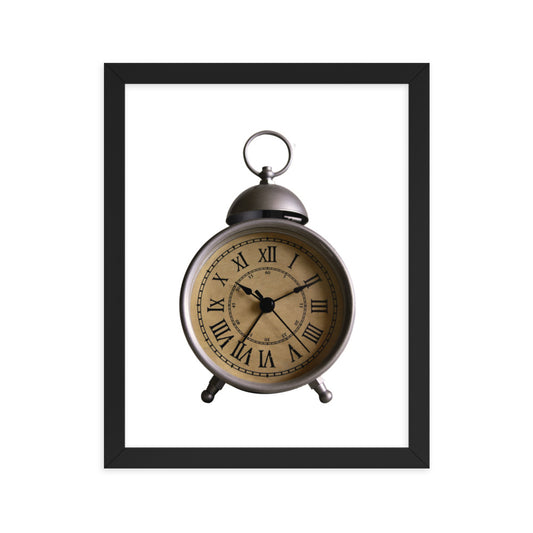 Framed Poster (Vintage Clock)