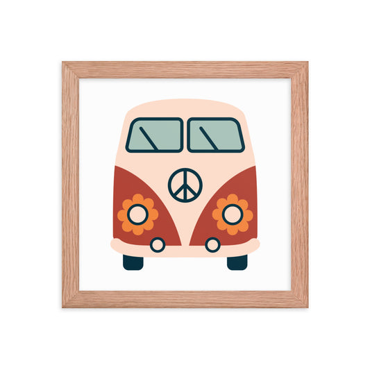 Framed Poster (Retro Road Trip-Van 2)