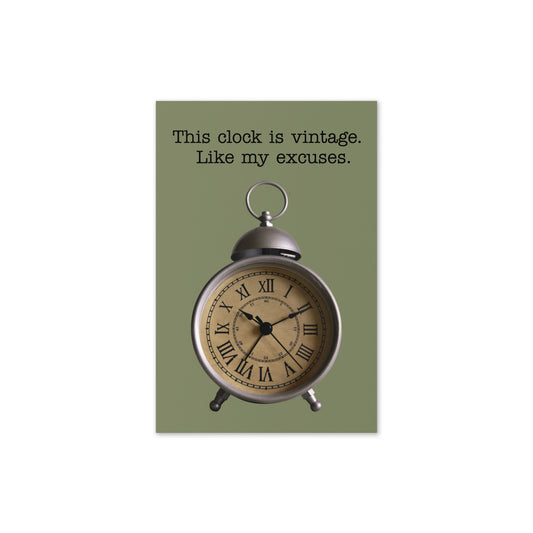 Greeting Card (Vintage Excuses)