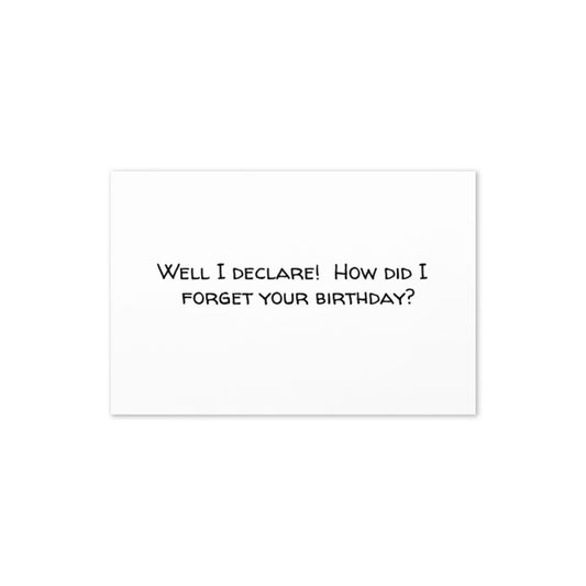 Greeting Card (I Declare Belated Birthday)