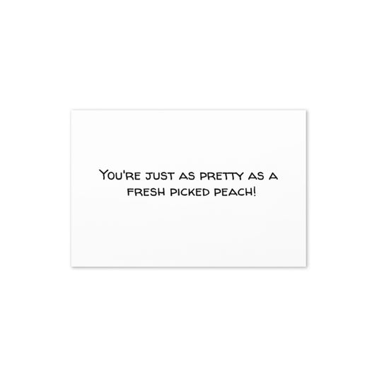 Greeting Card (Pretty as a Peach Greeting Card)