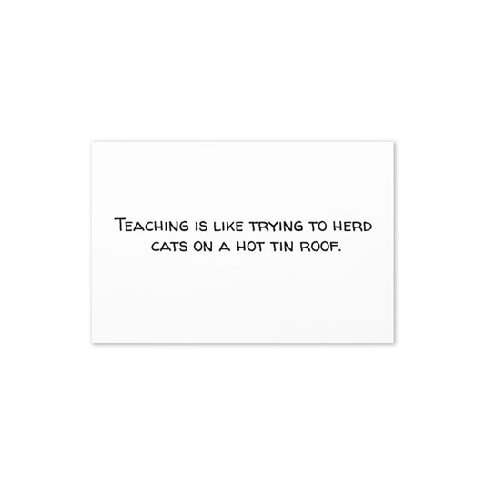 Greeting Card (Herding Cats Teacher Card)