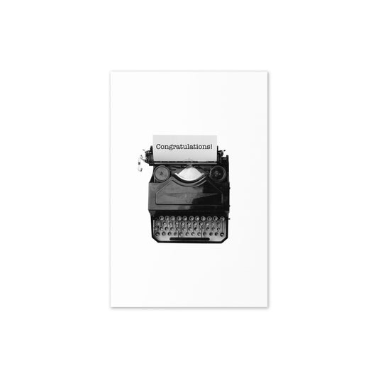 Greeting Card (Typewriter Congratulations)