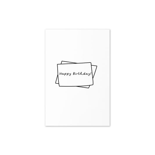 Greeting Card (Note Happy Birthday)