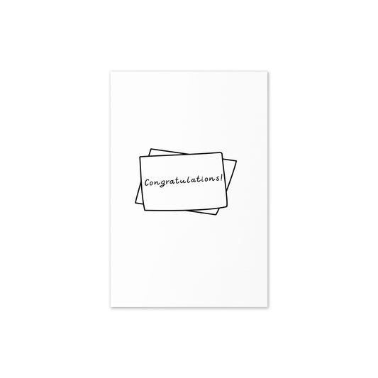 Greeting Card (Note Congratulations)