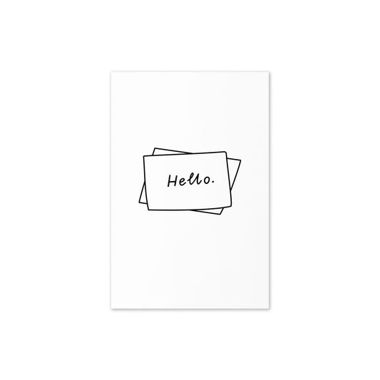 Greeting Card (Note Hello)