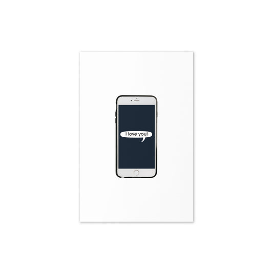 Greeting Card (Text I Love You)