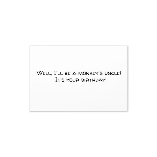 Greeting Card (Monkey's Uncle)