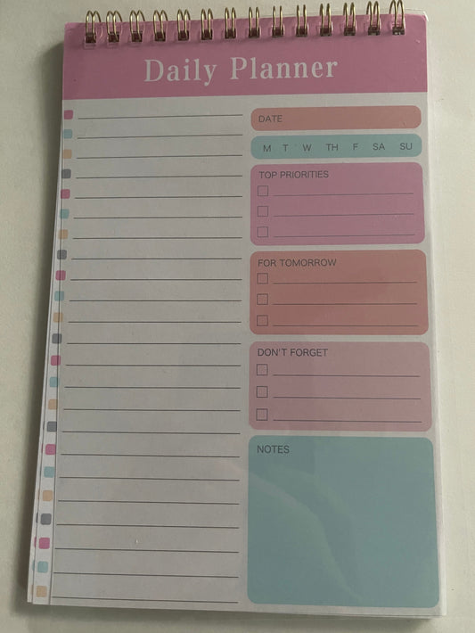Daily Planner (Multi-Color w/Clear Cover)