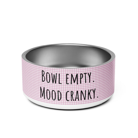Pet Bowl (Bowl Empty, Mood Cranky-pink)