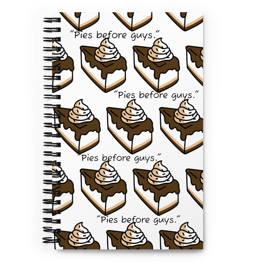 Spiral Notebook (Pies Before Guys)