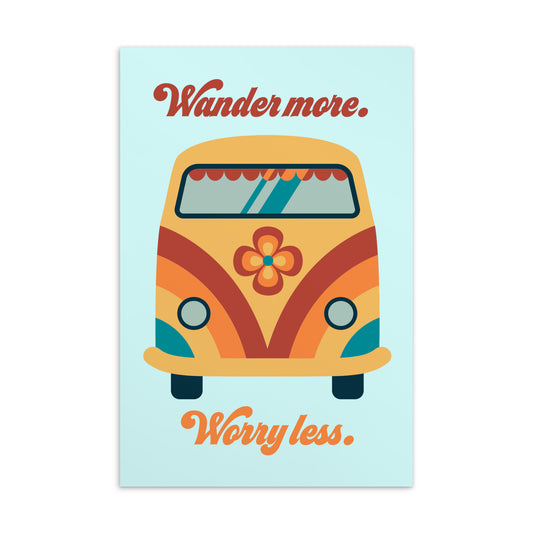 Postcard (Wander More, Worry Less)