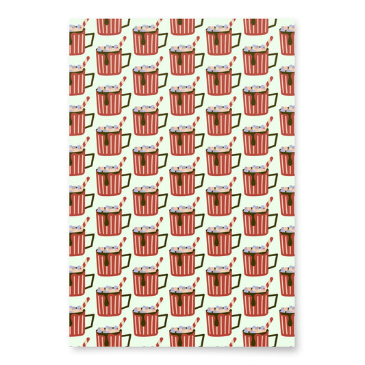 Wrapping Paper Sheets (Green Cocoa)
