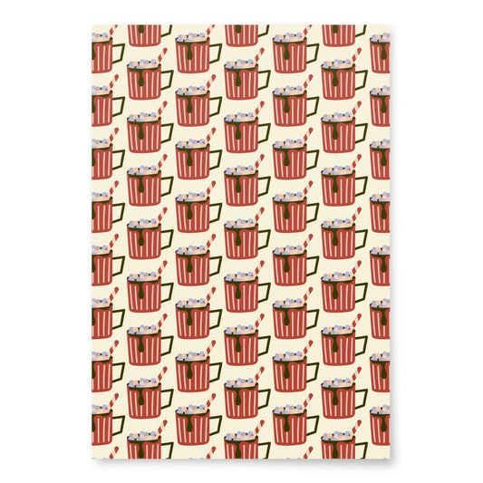 Wrapping Paper Sheets (Yellow Cocoa)