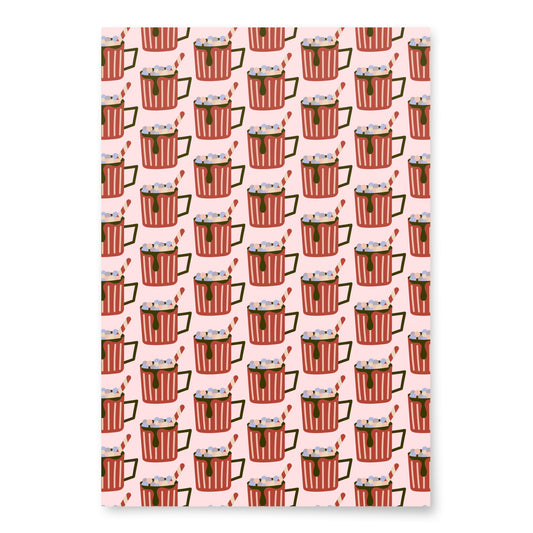 Wrapping Paper Sheets (Pink Cocoa)